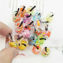 20PCS Colorful Fruit Juice Glass Bottle Charms Pendant for Bracelet Necklace DIY