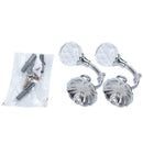 2Pcs Metal Crystal Glass Support Hook Curtain Holder Tieback Hook