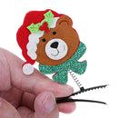 2pcs Adults Cute Christmas Hair Clips Hairpins Party Headwear (Small Bear)