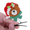 2pcs Adults Cute Christmas Hair Clips Hairpins Party Headwear (Small Bear)
