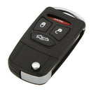 Replacement 4 Buttons Flip Folding Car Remote Key Case Shell for Chrysler D P5E6