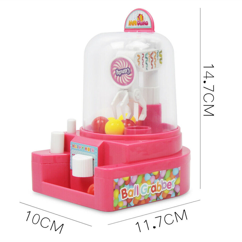 Plastic Simulation Mini Claw Machine Candy Grabber Machine for Kids - Pink