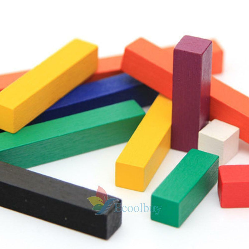 Wooden Montessori Counting Sticks Kids Early Maths Mathematics Learning Toys A