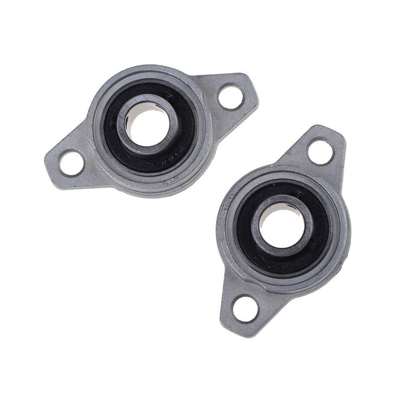 2Pcs 12mm Bore Diameter KFL001 Pillow Block BearingBDlange Rhombic BearingSEAU