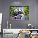 5D DIY Diamond Painting Train Road Full Round Pictures Rhinestone Kit Decor