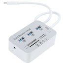 Mini USB C Hubs 3.0 Multifunction USB Type-C With 3 Ports SD/TF Card Reader H6X8