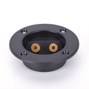Speaker Terminal Connection Gilded Round Boxes with 2 Banana Jack DIY B Hn