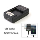 Universal Battery Charger LCD Indicator Screen Cell Phone USB-Port Charger
