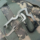 Survival Camping Hiking Rescue Gear Mini Carabiner Keychain EDC Multi Tool A