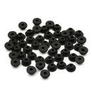 50x Black Silicone Tattoo Needle Rubber Grommets Tattoo Machine Needle Mat  Z