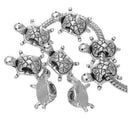 20 PCs Turtle Charms Beads Fit European Charm Bracelet D5S5