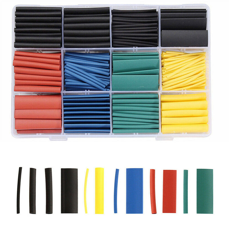 5 Sleeve Cable Wire Kit Car Tube Electrical Heat Shrink Assorted