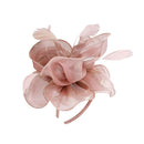 Women Flower Fascinator Hat 1920s  Bridal Headband Cocktail Party