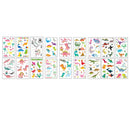 2Pcs Children animal tattoo temporary cute cartoon fox raccoon image sticke TO