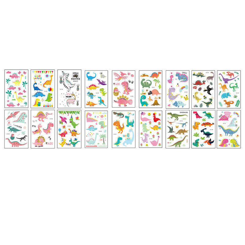 2Pcs Children animal tattoo temporary cute cartoon fox raccoon image sticke TO