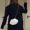 Lips Women PVC Handbags Chain Messenger Bags Shoulder Party Clutch (White)