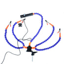 Desk Clamp Soldering Holder Helping Hand Welding Station with Light fanB_kz