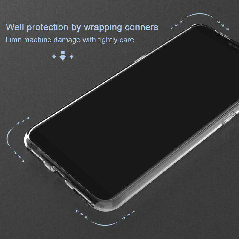 Shockproof  Transparent Ultra Thin TPU Silicone Case Cover Skin For LG Q60 NEW