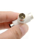 4x Coax Coaxial Antenna Y Splitter Adapter Aerial to TV Converter Plug  jbTEUS
