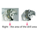 5D Diy Diamond Mosaic Embroidery Christmas Gift Painting White Horse Animal