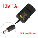 AC to DC 5.5mm*2.1mm 5.5mm*2.5mm 12V 1A Switching Power Supply Adapter