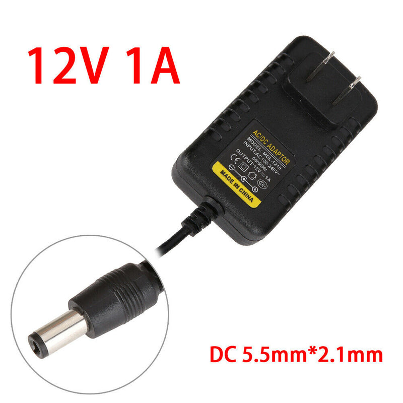 AC to DC 5.5mm*2.1mm 5.5mm*2.5mm 12V 1A Switching Power Supply Adapter