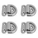 4pcs Folding Pad Eye Lashing D Ring Tie Down Anchor Point Marine Trailer