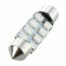 4 x 36mm 8-SMD 1.5" 3528 LED Red Festoon Dome Light DE3423 6411 6413