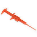 1pc 0-80mm Double Scale Plastic Vernier Caliper Student Measuring Ruler
