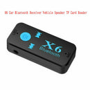 x6 Wireless Bluetooth ABS AUX Audio Stereo Music Home Car Receiver Adapter