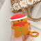 Christmas Deer Silicone Case Earbuds Scratch-resistant Container Box for AirPods