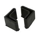 Rubber L Shaped Angle Iron Foot Pads Covers 10 Pcs Black R2K8