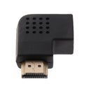 HDMI Left Angle Adapter Vertical Flat M/F Connector Low Profile Design
