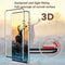 For OnePlus 7T Full Cover 9D Curved Tempered Glass 9H Screen Protector Black