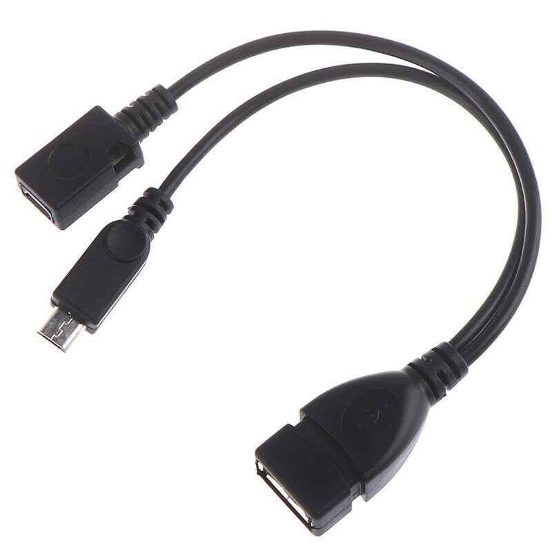 Splitter 1:2 Female To Micro Male + Female HOST OTG Adapter Cable JR