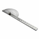Stainless Steel 180 degree Protractor Angle Finder Arm Rotary Measuring Ruler