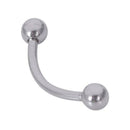 Stainless steel Curve Bent Barbell Plain Eyebrow Ring Body Piercing Jewelry O9Q3