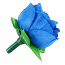 50 artificial roses, 3 cm tall, wedding decoration, navy blue G7W6