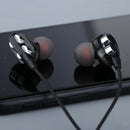 Metal  HEAVY DEEP BASS In-ear Earphones Headphones Metal Headsets Black 1