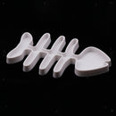 Plastic Reptile Gecko Vivarium Mealworm Feeding Food Dish Bowl Fishbone L