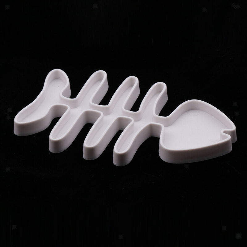 Plastic Reptile Gecko Vivarium Mealworm Feeding Food Dish Bowl Fishbone L