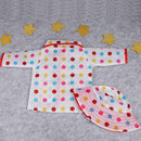 Rainbow Dot Raincoat Hat Clothes for 18in Girl Our Generation_Doll