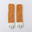 6pairs/set Claw Cotton Floor Socks Fleece Women Calf Length Socks One Size