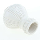 4Pcs Decorative Window Curtain Pole Rod End Cap Final Head 28mm White