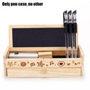 2 Layer Wooden Pencil Case Pen Holder With Black Board for Students Pretty D7S2