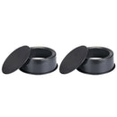 2x Aluminum Round Cake Pan Removable Bottom Pudding Mold DIY Baking Mould 4"
