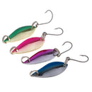 4Pcs Fishing Lures Metal Casting Trolling Spoon Hooks for Trout Salmon Bass