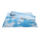 5x7ft White Clouds and Blue Sky Hot Air Balloon Photo Backgrounds no Wrinkl