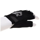 Pair Motorcycle Motorbike Riding Racing Bike Fingerless Gloves Black