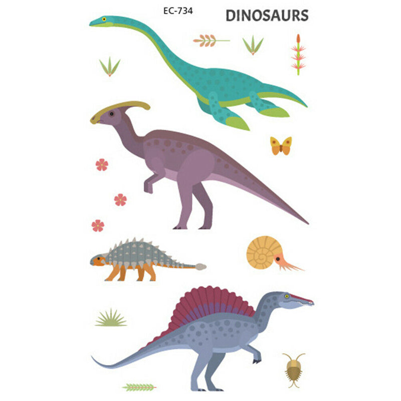 2Pcs Children animal tattoo temporary cute cartoon fox raccoon image sticke TO